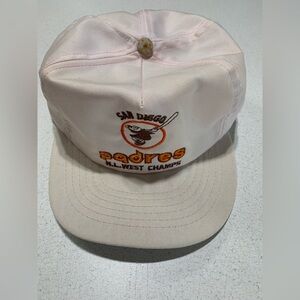 Vintage Rare Pink 1984 or 1998 San Diego Padres NL West Champions SnapBack Hat